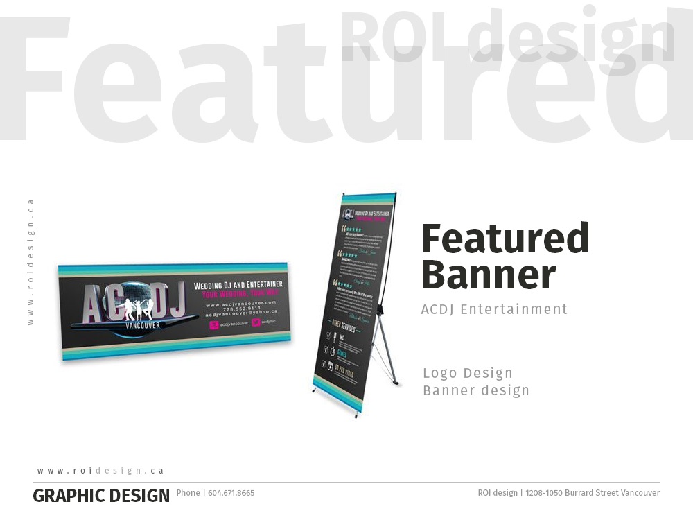 Acdj Banner Graphic Design Vancouver Vancouver Graphic And Web